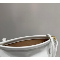 Famous Brand Alaia Le Click Small Shoulder Bag in Calf Leather 20258822 White 2025