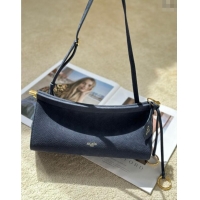 Super Quality Alaia Le Click Medium Shoulder Bag in Grained Nubuck Leather 998054M Dark Blue 2025