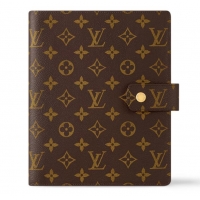 Luxury Cheap Louis Vuitton Monogram Canvas Large Ring Agenda Cover R20106