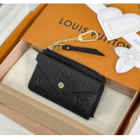 Top Design Louis Vuitton Card Holder Recto Verso Wallet in Black Monogram Empreinte Leather M69421 2025