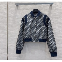 Buy Discount Dior Oblique Jacket D112703 Blue 2025