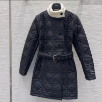 Super Quality Dior Oblique Cotton Coat DR120289 Black 2025