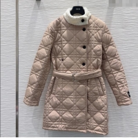 Top Quality Dior Oblique Cotton Coat DR120289 Beige 2025