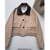 Unique Discount Bottega Veneta Cotton Jacket BV120261 Beige Pink 2025