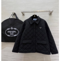 Best Product Prada Quilted Cotton Jacket PR120103 Black 2025