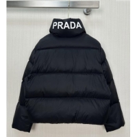 Top Grade Prada Down Jacket PR120207 Black 2025