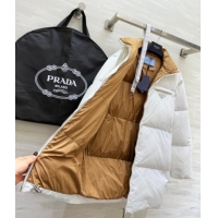 Good Quality Prada Down Coat PR120252 White 2025