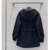 Top Grade Prada Coat PR120289 Black 2025