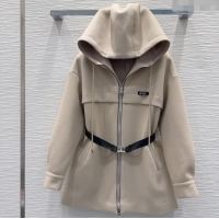 New Release Creation Discount Prada Coat PR120289 Beige 2025