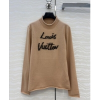 Famous Brand Louis Vuitton Wool & Cashmere Sweater LV112715 Brown 2025