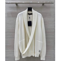 Grade Design Louis Vuitton Wool Cardigan LV120122 White 2025 (For Women and Men)