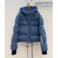 Modern Classic Louis Vuitton Denim Down Jacket LV120237 Blue 2025