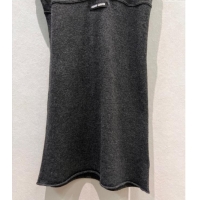 Top Quality Miu Miu Cashmere Vest Dress MM1206 Grey 2025