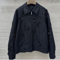 Top Grade Discount Miu Miu Charm Jacket MM120211 Black 2025