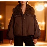 Best Grade Miu Miu Down Jacket MM120233 Brown 2025