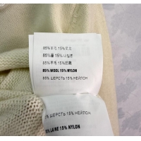 Promotional Miu Miu Wool Blend Cardigan with Blossom and Pearls MM120231 Black 2025