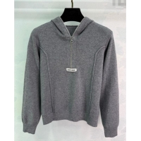 Reasonable Price Miu Miu Wool Polo Shirt MM120240 Grey 2025