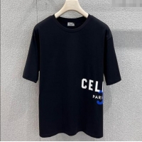 Fashion Discount Celine Cotton T-Shirt CE120201 Black 2025