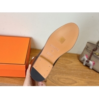 Buy Discount Hermes Jumping High Flat Boots in Calfskin Leather with Studded Kelly Buckle Strap Black 1023069