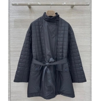 Big Discount Hermes Quilted Coat HS120201 Black 2025