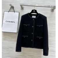 Famous Brand Chanel Tweed Jacket D112705 Black 2025