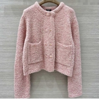 Buy Fashionable Chanel Wool & Cashmere Cardigan CH112710 Pink 2025