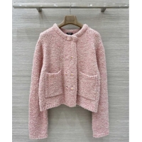 Buy Fashionable Chanel Wool & Cashmere Cardigan CH112710 Pink 2025