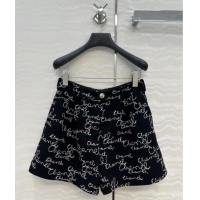 Fashion Discount Chanel Wool Shorts CH112720 Black 2025