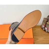 Popular Style Hermes Jumping High Flat Boots in Calfskin Leather with Kelly Buckle Strap Black H102302 1023075