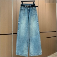 Luxury Classic Chanel Cotton Jeans CH120254 Blue 2025