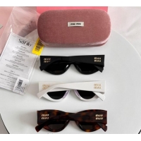 Buy Cheapest Miu Miu Sunglasses SMU06Y White 2025