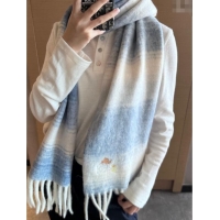 Grade Quality Loewe Mohair & Wool Scarf 185x40cm L110508 Blue 2025