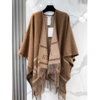 Original Cheap Max Mara Wool Cape M110521 Brown 2025