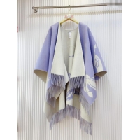 Modern Classic Burberry Cashmere Cape B110602 Light Purple 2025