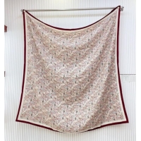 Good Looking Louis Vuitton Cashmere & Silk Scarf 140x140 LV110703 Burgundy 2025