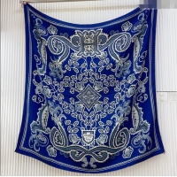 Grade Quality Hermes Cashmere & Silk Scarf 140x140 H110614 Blue 2025