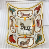 Luxury Cheap Hermes Cashmere & Silk Scarf 140x140 H110702 White 2025