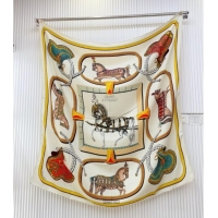 Luxury Cheap Hermes Cashmere & Silk Scarf 140x140 H110702 White 2025