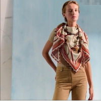 Spot Bulk Hermes Cashmere & Silk Triangle Scarf H110707 Red 2025