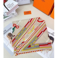 Fashion Discount Hermes Cashmere & Silk Triangle Scarf H110709 Beige/Yellow 2025