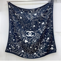 Cheapest Chanel Cashmere & Silk Scarf 140x140 CH110610 Black 2025