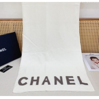 Best Price Chanel Cashmere Scarf 180x45cm CH110706 White 2025
