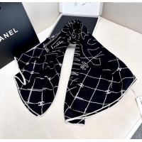 Classic Specials Chanel Cashmere & Silk Scarf 140x140cm CH110712 Black 2025