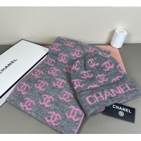 Market Sells Chanel CC Allover Hat and Scarf Set CH111108 Grey/Pink 2025