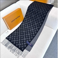 Market Sells Louis Vuitton Cashmere Long Scarf 180x30cm LV110715 Black 2025