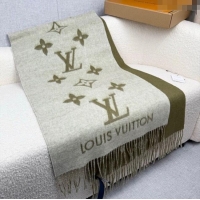 Grade Quality Louis Vuitton Reykjavik Cashmere Long Scarf 45x180cm LV111101 Green 2025