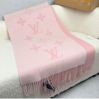 Good Looking Louis Vuitton Reykjavik Cashmere Long Scarf 45x180cm LV111101 Pink 2025