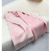 Good Looking Louis Vuitton Reykjavik Cashmere Long Scarf 45x180cm LV111101 Pink 2025
