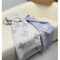 Best Price Louis Vuitton Reykjavik Cashmere Long Scarf 45x180cm LV111101 Purple 2025