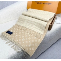 Well Crafted Louis Vuitton My Neverfull Wool Blend Long Scarf 30x200cm LV111102 Beige 2025